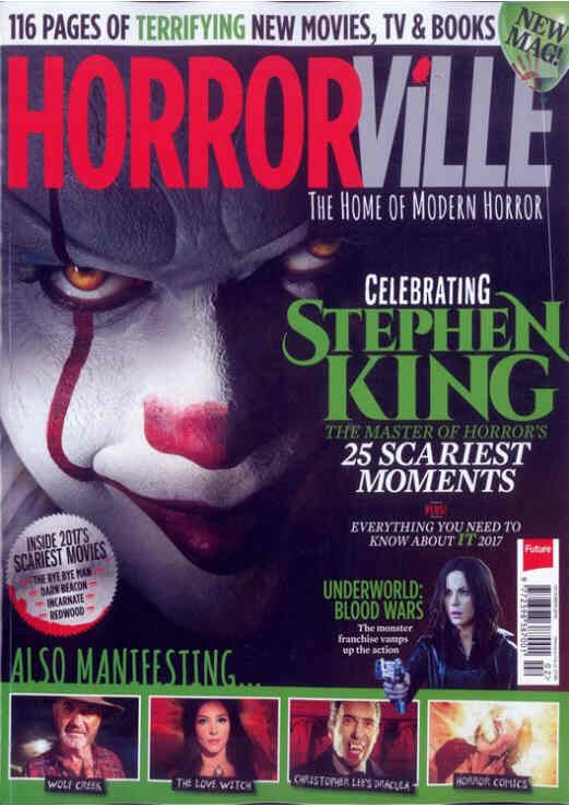 HORRORVILLE magazine side cover Issue 2 November 2016