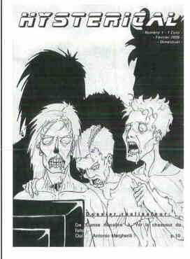 HYSTERICAL magazine side cover Issue 1  February 2006