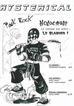 HYSTERICAL magazine side cover Issue 5  November 2006