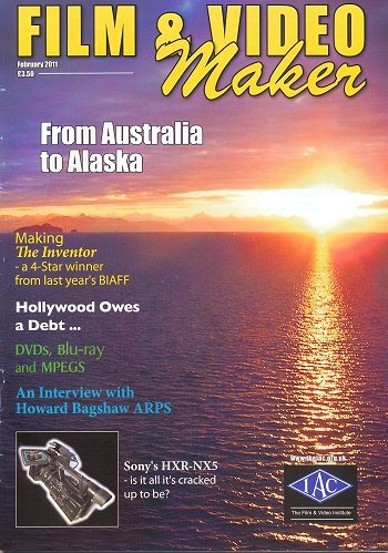 AMATEUR FILM AND VIDEO MAKER magazine side cover February/March 2011