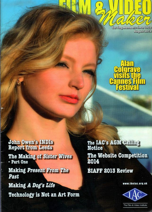AMATEUR FILM AND VIDEO MAKER magazine side cover August 2013
