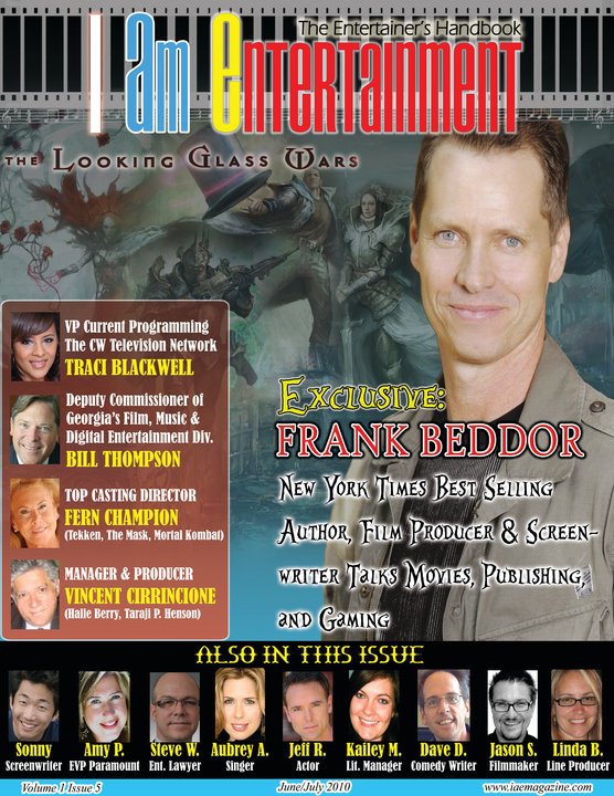 I AM ENTERTAINMENT (IAE) magazine side cover Issue 5 June/July 2010
