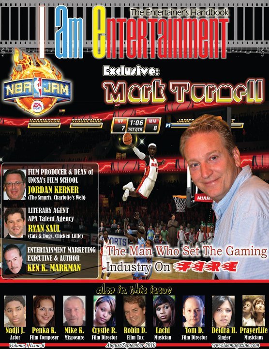 I AM ENTERTAINMENT (IAE) magazine side cover Issue 6 August/September 2010