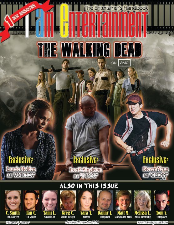 I AM ENTERTAINMENT (IAE) magazine side cover Issue 7 October/November 2010