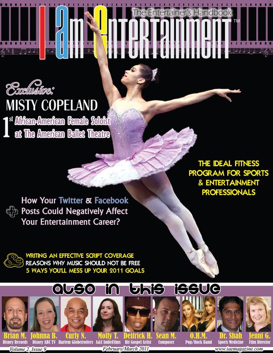 I AM ENTERTAINMENT (IAE) magazine side cover Issue 9 February/March 2011