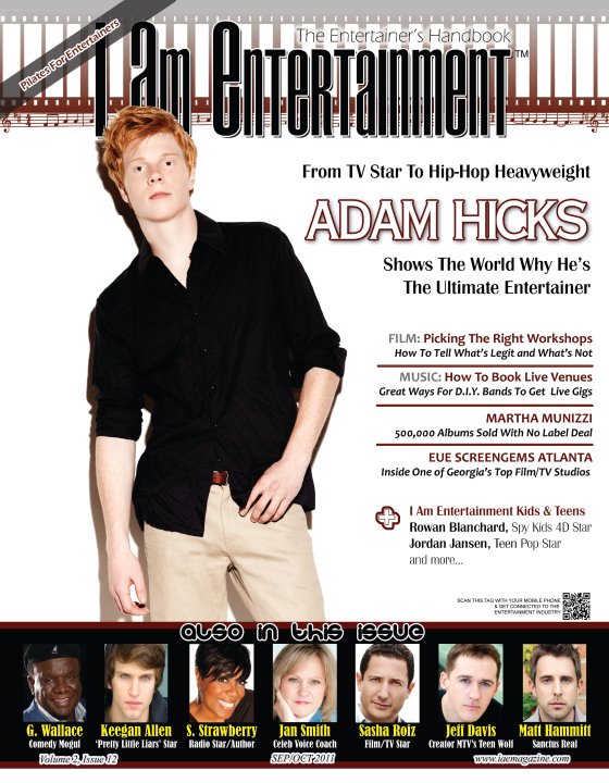 I AM ENTERTAINMENT (IAE) magazine side cover Issue 12 September/October 2011