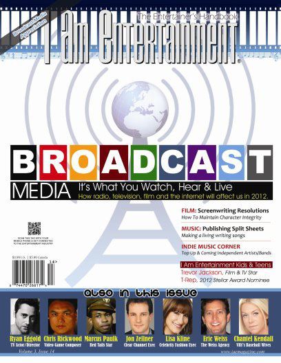 I AM ENTERTAINMENT (IAE) magazine side cover Issue 14 January/February 2012