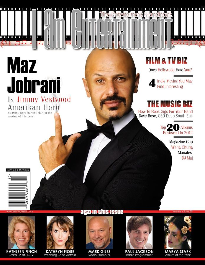 I AM ENTERTAINMENT (IAE) magazine side cover Issue 20 January/February 2013