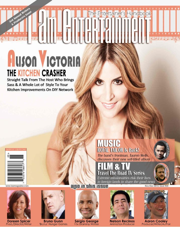 I AM ENTERTAINMENT (IAE) magazine side cover Issue 25 November/December 2013