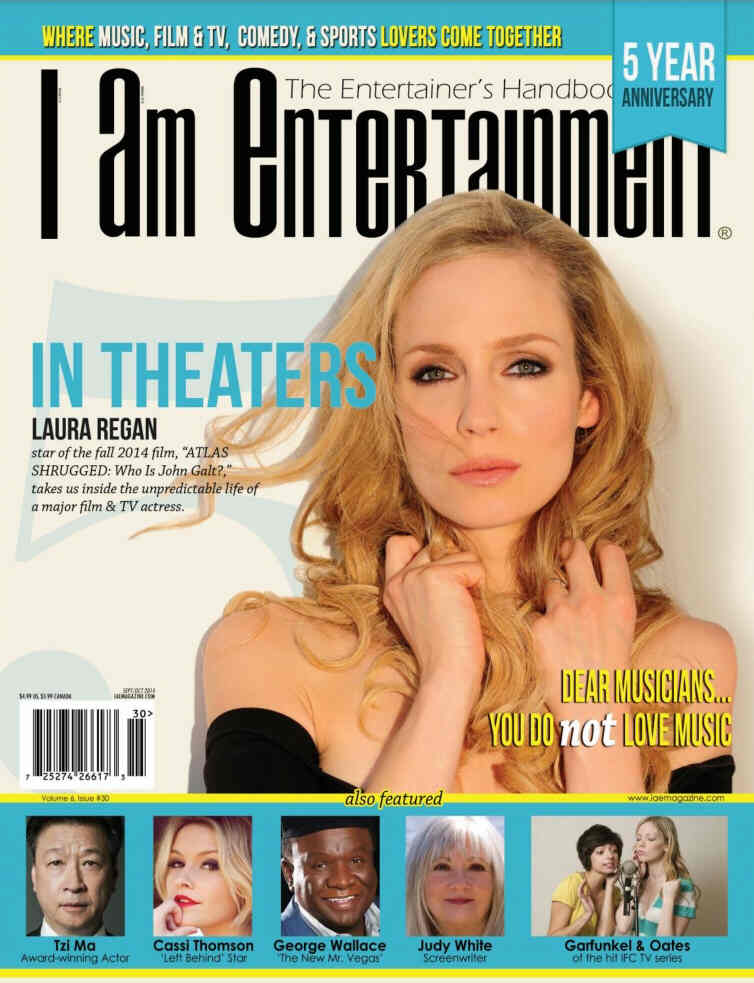 I AM ENTERTAINMENT (IAE) magazine side cover Issue 30 September/October 2014