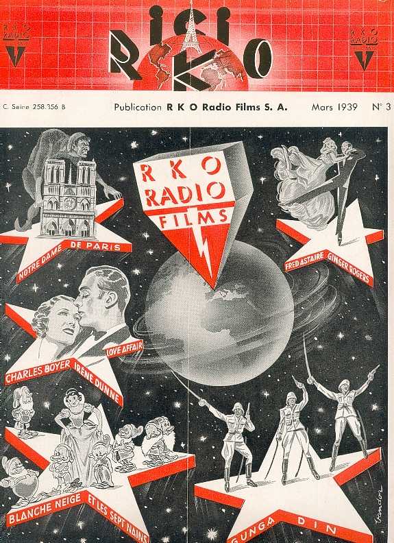 ICI R.K.O. magazine side cover Issue 3 March 1939