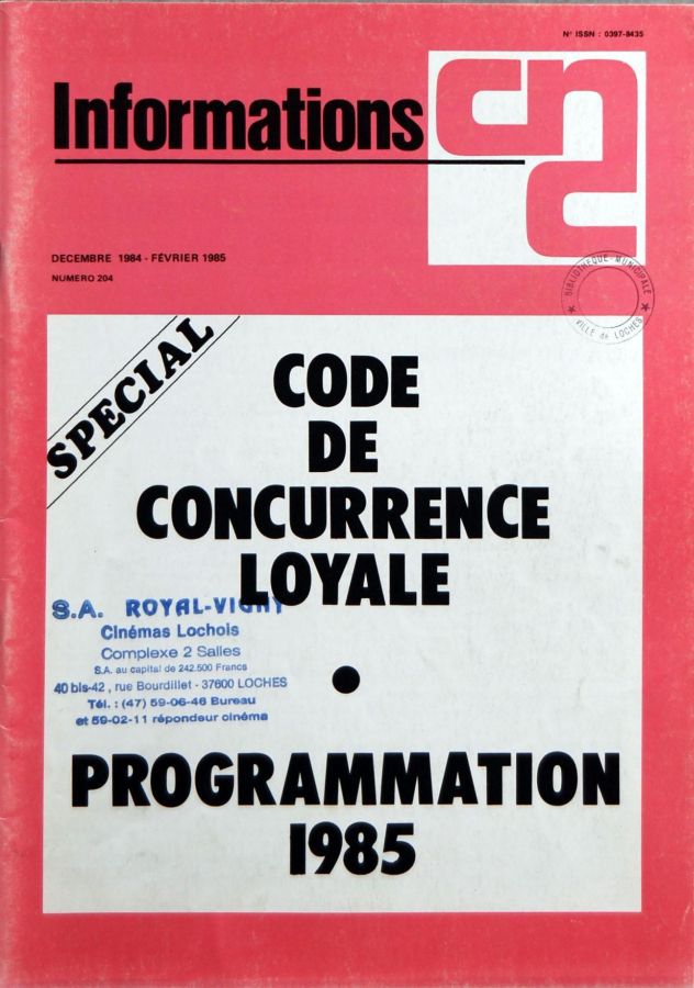 INFORMATIONS CNC magazine side cover Issue 204  December 1984/ February 1985 