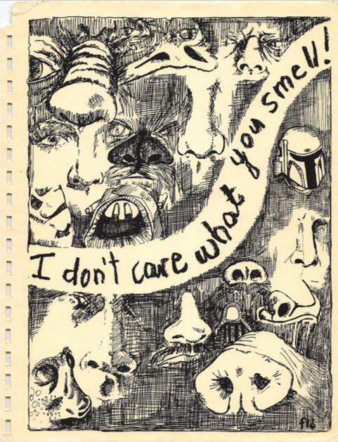 I DONT CARE WHAT YOU SMELL magazine side cover Issue 1  May 1995