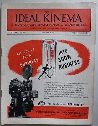 IDEAL KINEMA magazine side cover Issue 186 8 February 1951