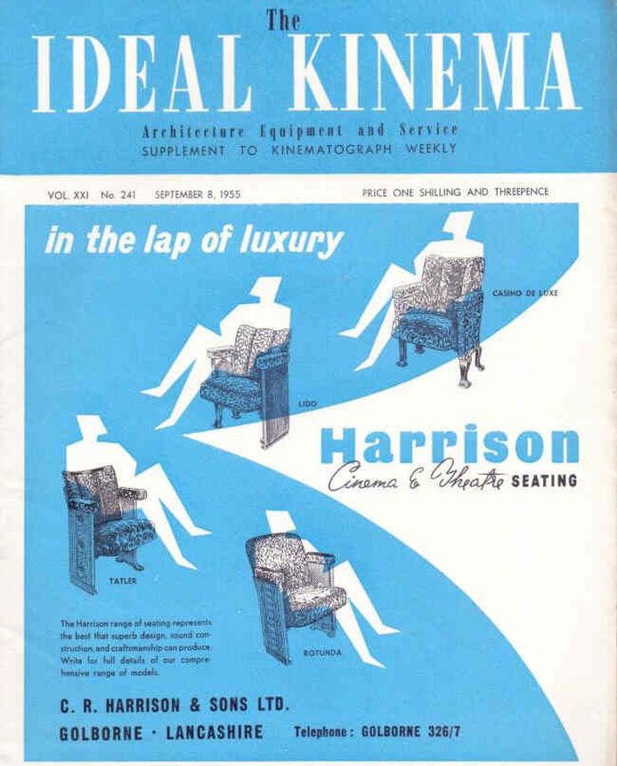 IDEAL KINEMA magazine side cover Issue 241 8 September 1955