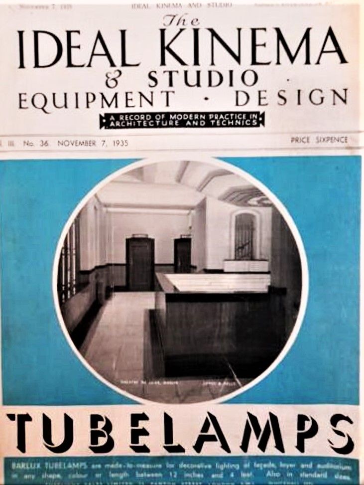 IDEAL KINEMA magazine side cover  Vol 3 No  36 7 November 1935