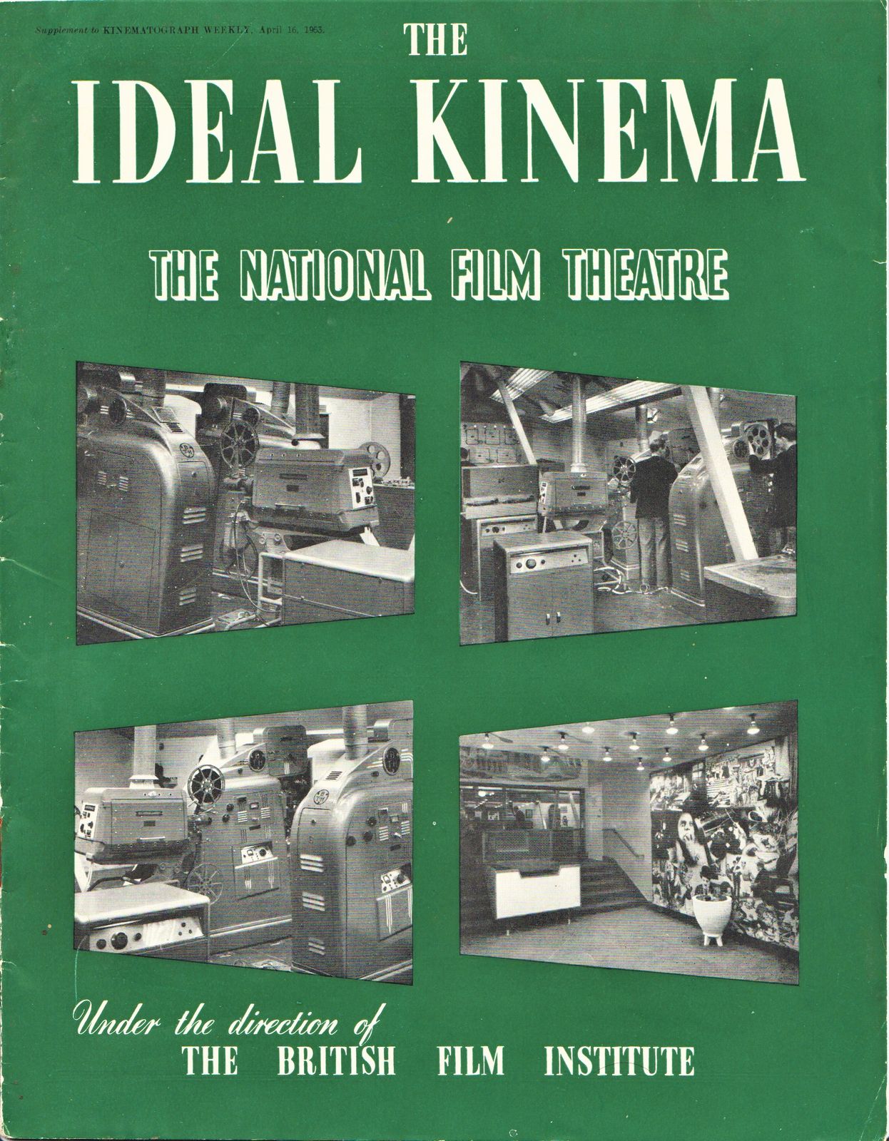 IDEAL KINEMA magazine side cover 16 April 1953