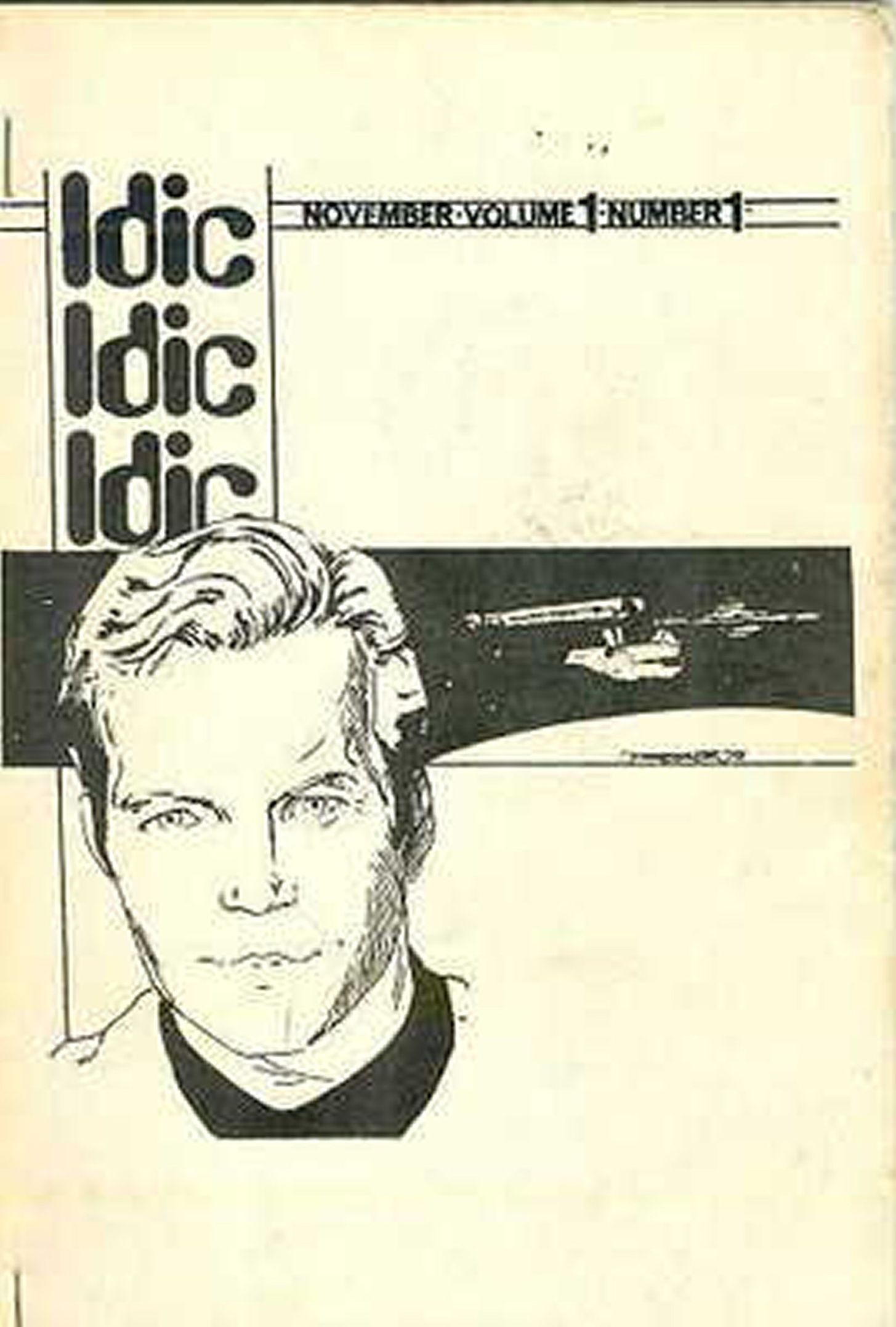 IDIC magazine side cover Issue 1  September 1975