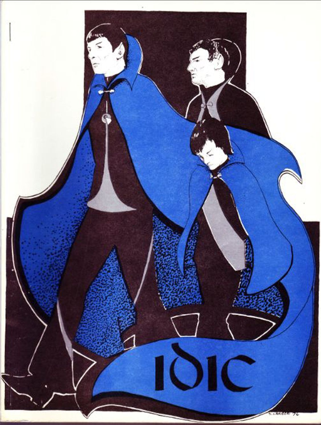 IDIC magazine side cover Issue 4  November 1976