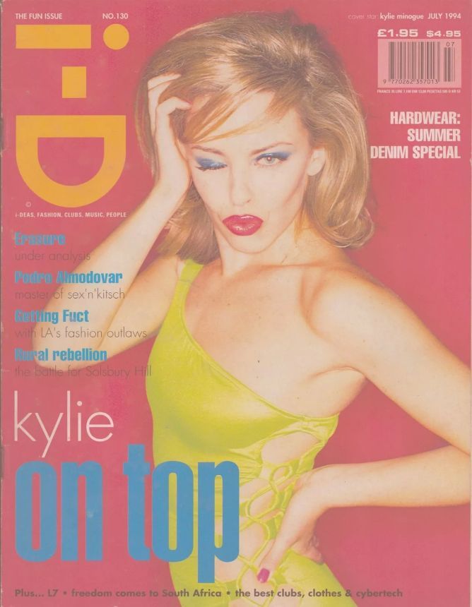 I-D MAGAZINE magazine side cover Issue 130  July 1994