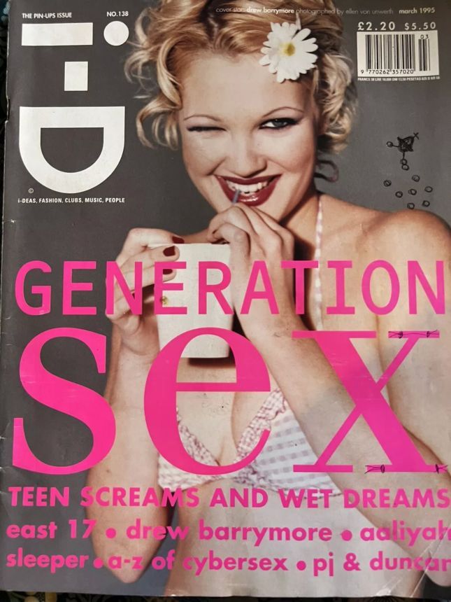I-D MAGAZINE magazine side cover Issue 138  March 1995