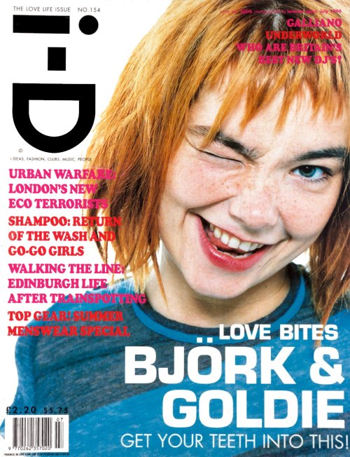 I-D MAGAZINE magazine side cover Issue 154  July 1996