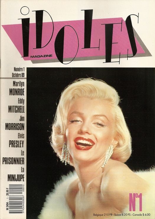 IDOLES 1989 magazine side cover Issue 1  October 1989