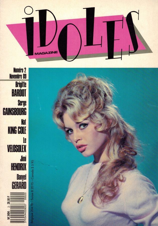 IDOLES 1989 magazine side cover Issue 2  November 1989