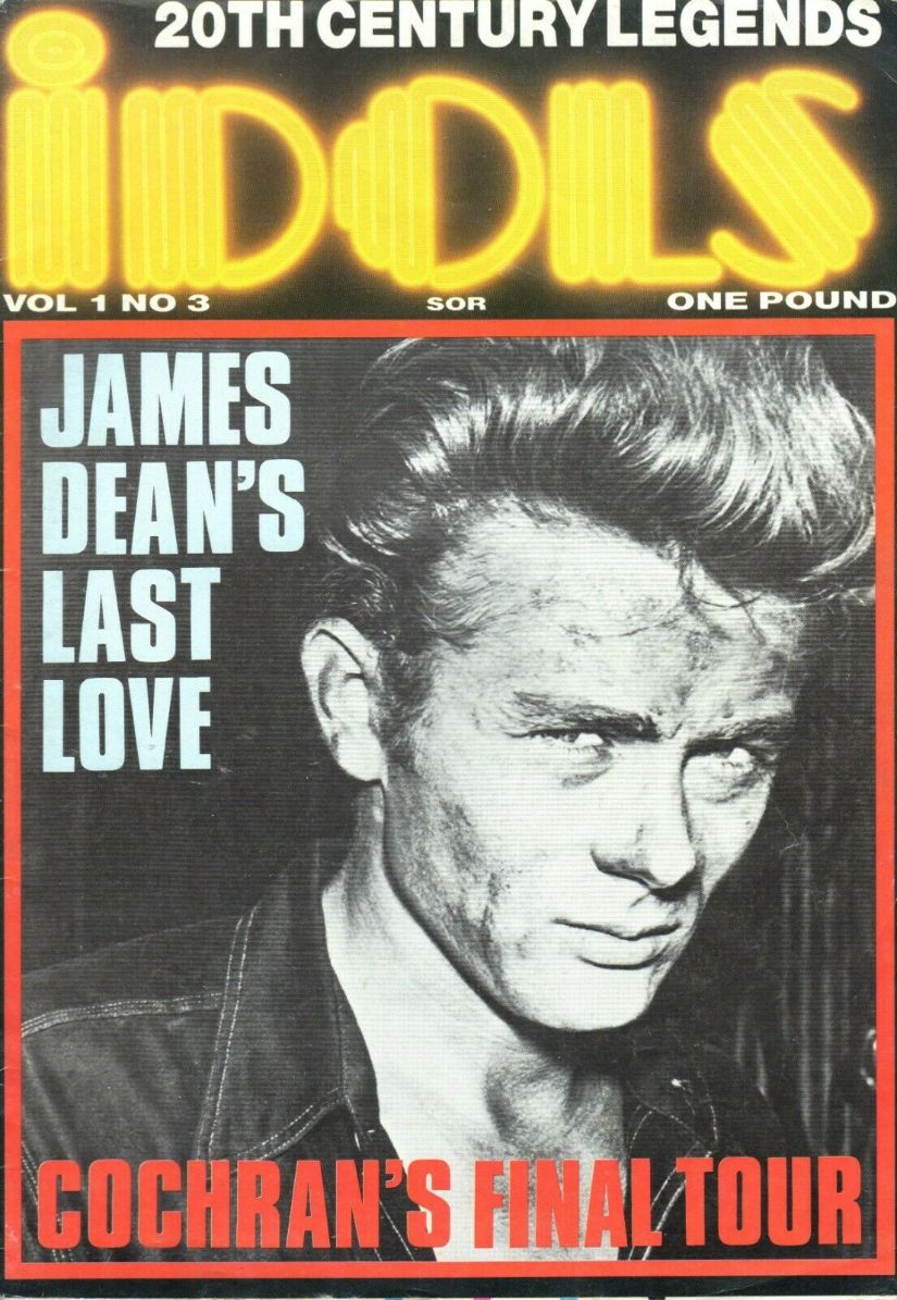 IDOLS magazine side cover Issue 3 April 1988