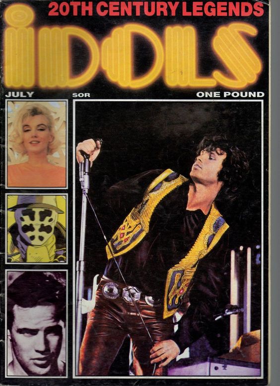 IDOLS magazine side cover Issue 6 July 1988