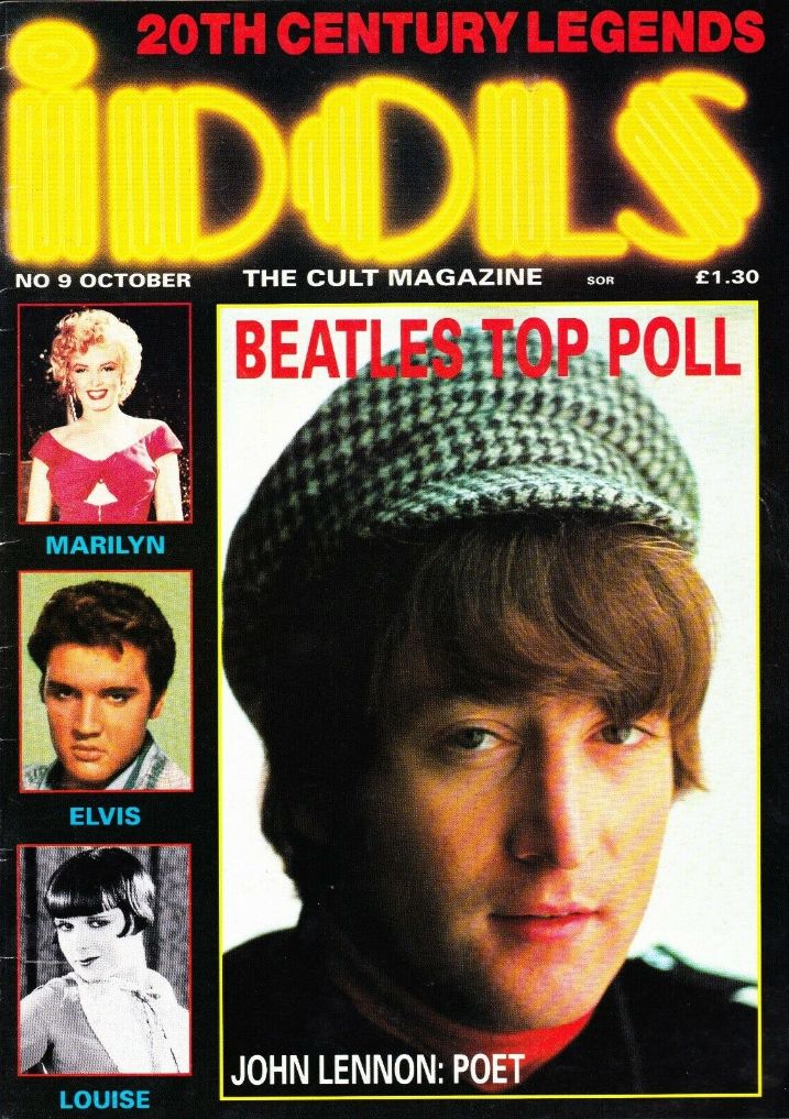 IDOLS magazine side cover Issue 9 October 1988