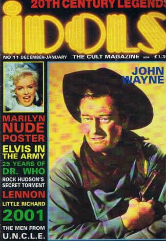 IDOLS magazine side cover Issue 11 December 1988