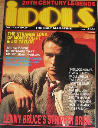 IDOLS magazine side cover Issue 12 February 1989