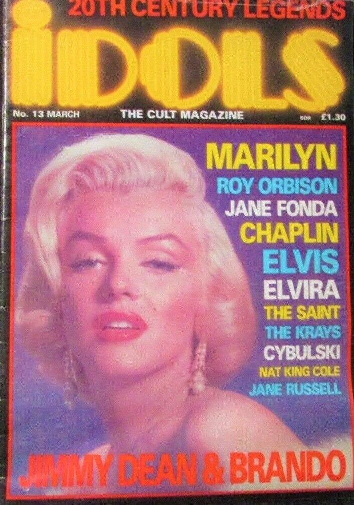 IDOLS magazine side cover Issue 13 March 1989