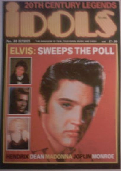 IDOLS magazine side cover Issue 20 October 1989