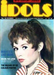 IDOLS magazine side cover Issue 22 December 1989