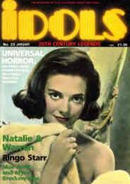 IDOLS magazine side cover Issue 23 January 1990