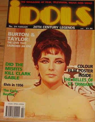 IDOLS magazine side cover Issue 24 February 1990