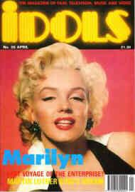IDOLS magazine side cover Issue 26 April 1990