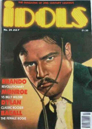 IDOLS magazine side cover Issue 29 July 1990