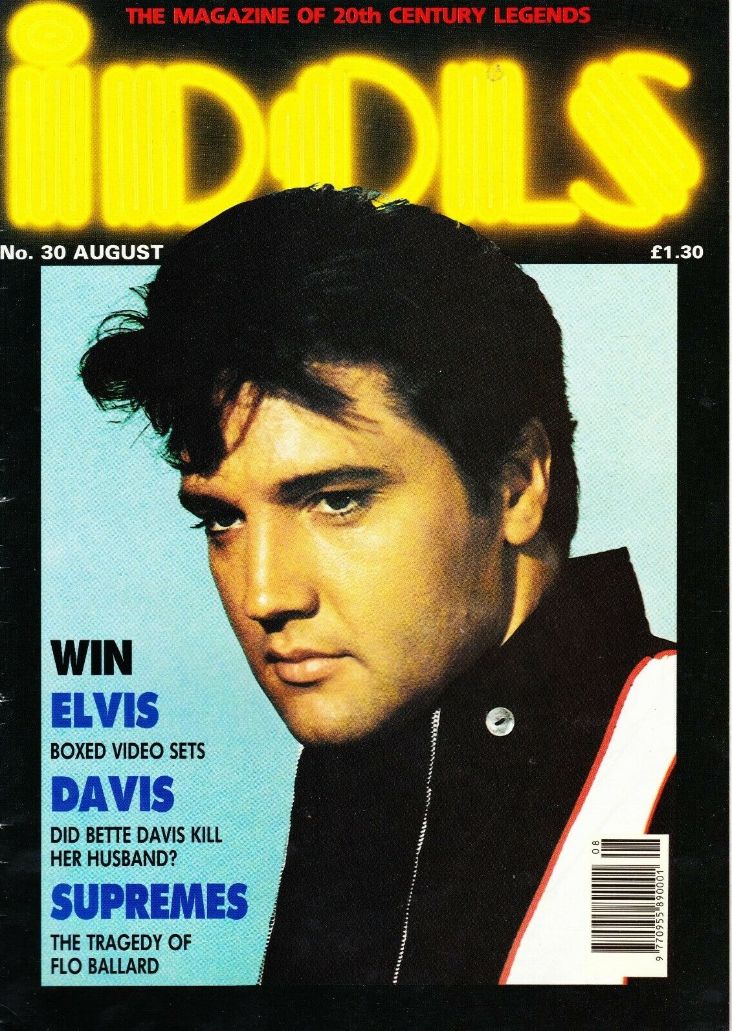 IDOLS magazine side cover Issue 30 August 1990