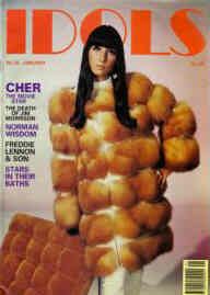 IDOLS magazine side cover Issue 35 January 1991