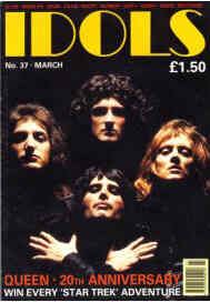 IDOLS magazine side cover Issue 37 March 1991