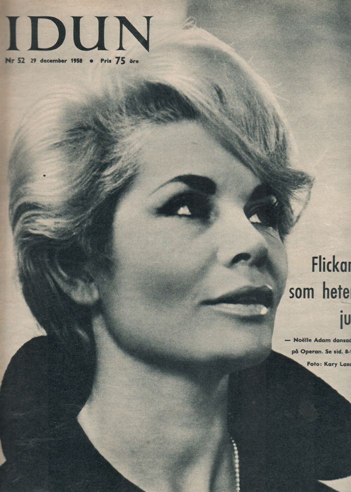 IDUN magazine side cover Issue 52 29 December 1958