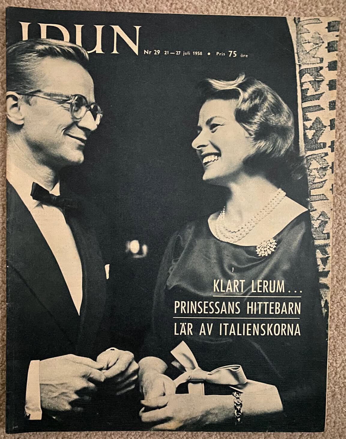 IDUN magazine side cover Issue 29   1958