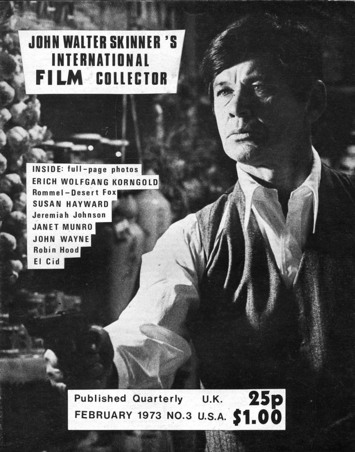 INTERNATIONAL FILM COLLECTOR magazine cover Issue 3 February 1973