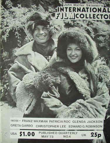 INTERNATIONAL FILM COLLECTOR magazine side cover Issue 4 May 1973