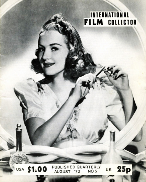INTERNATIONAL FILM COLLECTOR magazine side cover Issue 5 August 1973