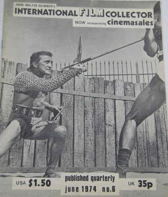 INTERNATIONAL FILM COLLECTOR magazine side cover Issue 6 June 1974