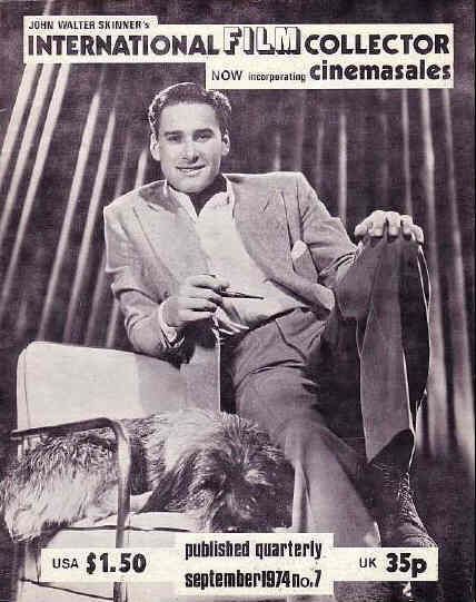 INTERNATIONAL FILM COLLECTOR magazine side cover Issue 7 September 1974